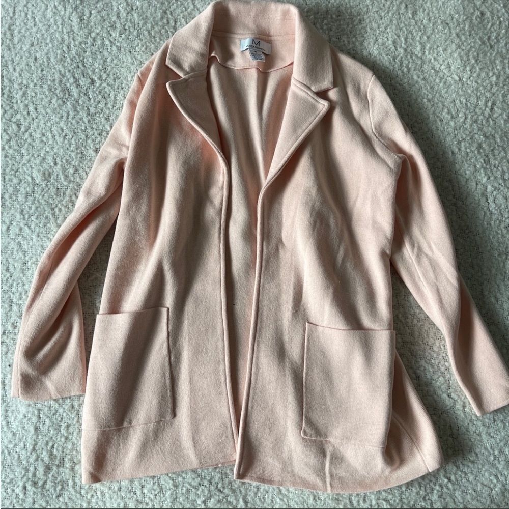 Magaschoni pink open blazer‎ sweater M